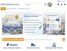 Tablet Screenshot of elektromotoren.com
