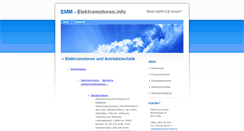 Desktop Screenshot of elektromotoren.info