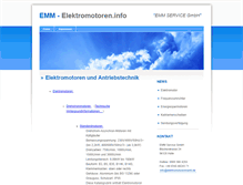 Tablet Screenshot of elektromotoren.info